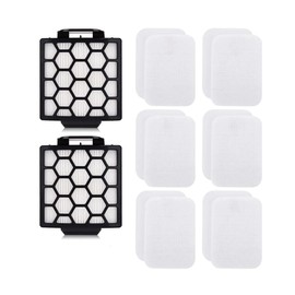 Filters Kit for Shark Navigator ZU60 ZU62 ZU62C NV150 NV151 NV255, 6 Foam Filter + 2 Hepa Filter