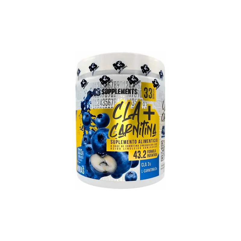 Suplemento Cla Carnitina 333gr Servicios Supplements Sabor Mora Azul