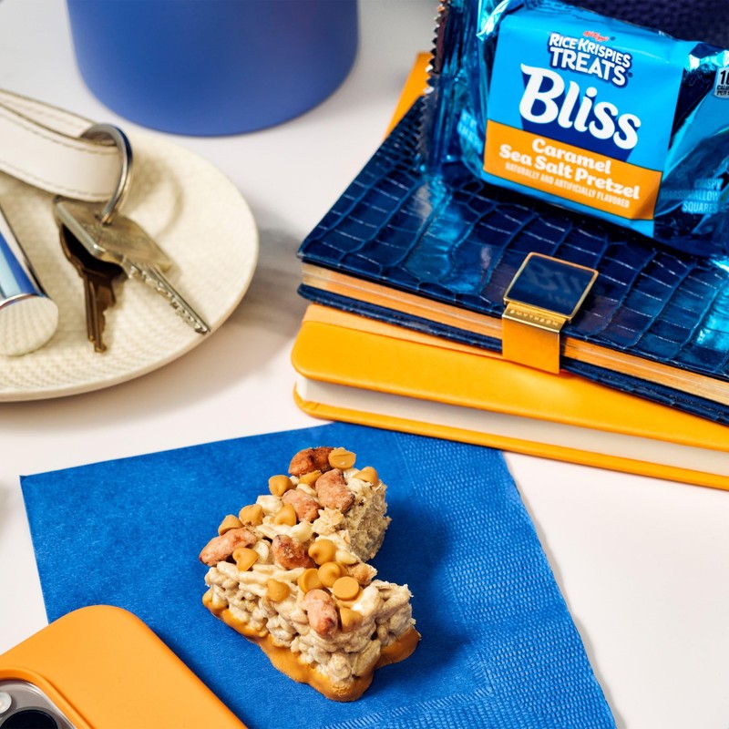 Rice Krispies Treats Bliss Crispy Marshmallow Squares, Snack Bars, Caramel