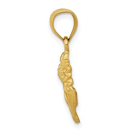 14K Solid Yellow Gold Sunflower Necklace Daisy Pendant Sunshine Summer Flowers Charm Only