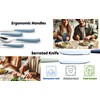EXZACT Cutlery Set Coloured 16pcs Stainless Steel, Silverware with Coloured