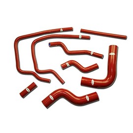 TANIMEN FOR SUBARU IMPREZA GC8 EJ20 STI WRX GT MK3 4 5 6 96-00 SILICONE RADIATOR HOSE KIT Red-1802CRE