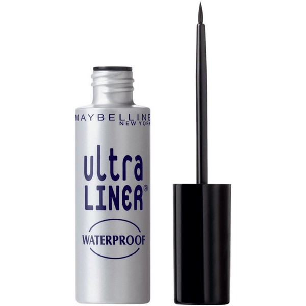 Maybelline Ultra Liner Liquid Waterproof Eyeliner, Black [301], 0.25 oz (Pack of 12)