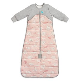 Love to Dream Extra Warm Toddler Sleep Bag (18-36 Mo), Super Soft Temp Regulating Sleeping Sack, 3.5TOG Warm Wearable Blanket, Pink