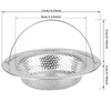 RAFIYU Pack of 2 Stainless Steel Sink Strainer with Handle,