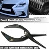 IDENUONA Car Headlight Eyebrows Trim For Lexus IS200t IS250 IS300