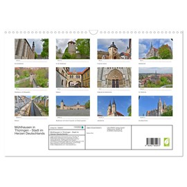 Mühlhausen in Thüringen - Stadt im Herzen Deutschlands (Wandkalender 2026 DIN A3 quer), CALVENDO Monatskalender