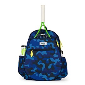 Ame & Lulu Kids Big Love Tennis Backpack - Padded & Adjustable Straps- For Ages 7-11 - Navy Camo - 1 Count