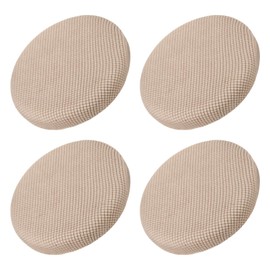 uxcell 4pcs Upgraded Round Bar Stool Covers, Round Chair Covers Dia.12-14", Round Chair Seat Cushions for Chairs Stool Slipcovers Khaki