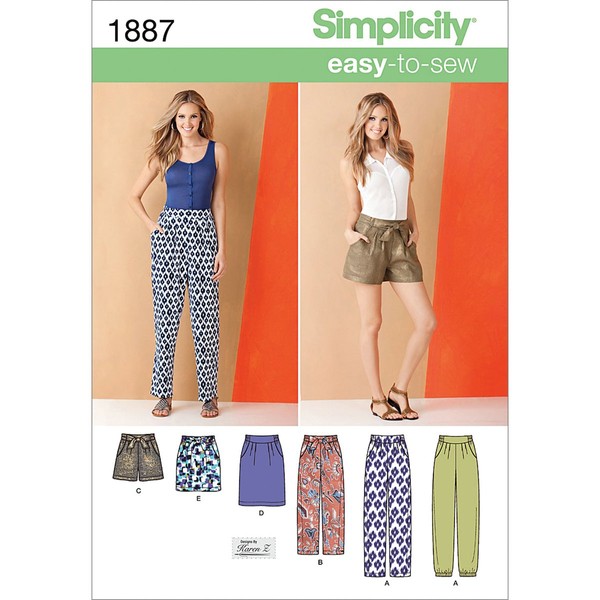 Simplicity US1887K5 - Kit de Patrones de Costura de Pantalones,