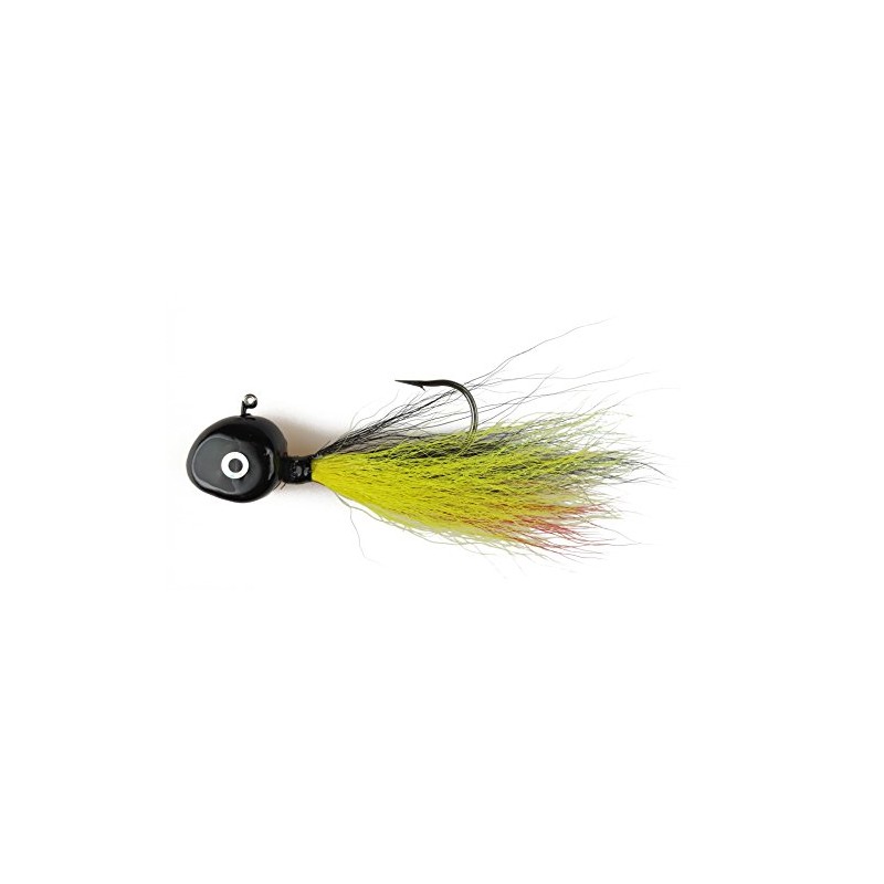 Flexi Jig Buck Tail Flexi - Plantilla, Negro, Amarillo, Rojo,