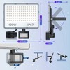 YIQIBRO LED Spotlight with Motion Sensor Outdoor 100 W, 10000