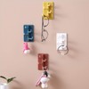 Hoshen 4PCS 180° Flexible Rotating Simple Hook, Creative Bathroom and
