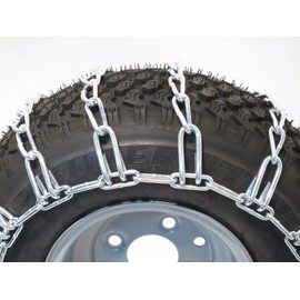 The ROP Shop Pair 2 Link TIRE Chains 18x9.50x8 for Sears Craftsman Lawn Mower Tractor Rider