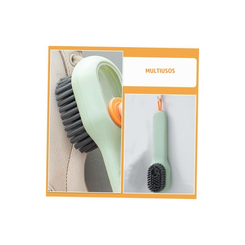 Cepillo para Fregar con Dispensador de Jabón, Mango Largo de
