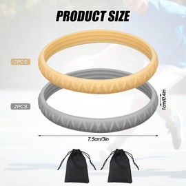 BOXOB Pack of 4 Patella Tendon Knee Strap, Knee Strap, Patella Tendon Support, Patella Knee Strap, Elastic Band, Knee Strap, Orthosis Support for Sports, Basketball, Running