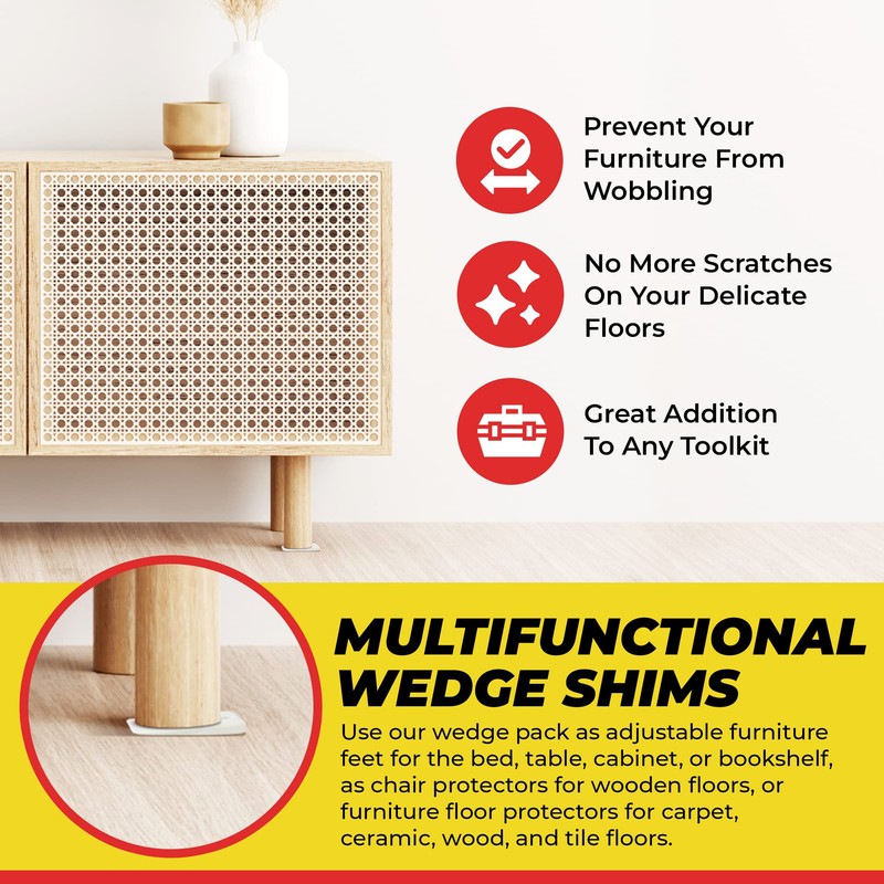 Toilet Shim leverles (40 Pack - Flexible Wdge)