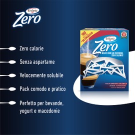 Eridania Zero - Dolcificante Zero Calorie, in Bustine, Confezione da 210 g
