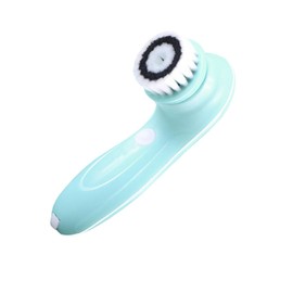 FRCOLOR Electric Facial Cleansing Brush for Deep Pore Cleaning Portable Skin Care Exfoliator with Functional Refill Face Tool for Home Travel Use Blue