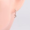 Minimalist Little Dolphin Dangle Drop Hoop Earrings Sterling Silver S925