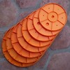 Bloem Ups-A-Daisy 10" Round Orange Resin Planter Pot Lift Insert