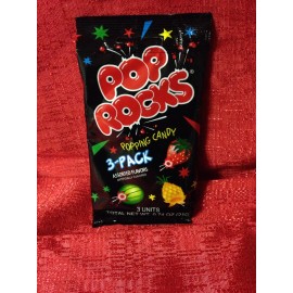 POP ROCKS Popping Candy 3 CT Pack 3 Flavors Watermelon Strawberry Tropical Punch