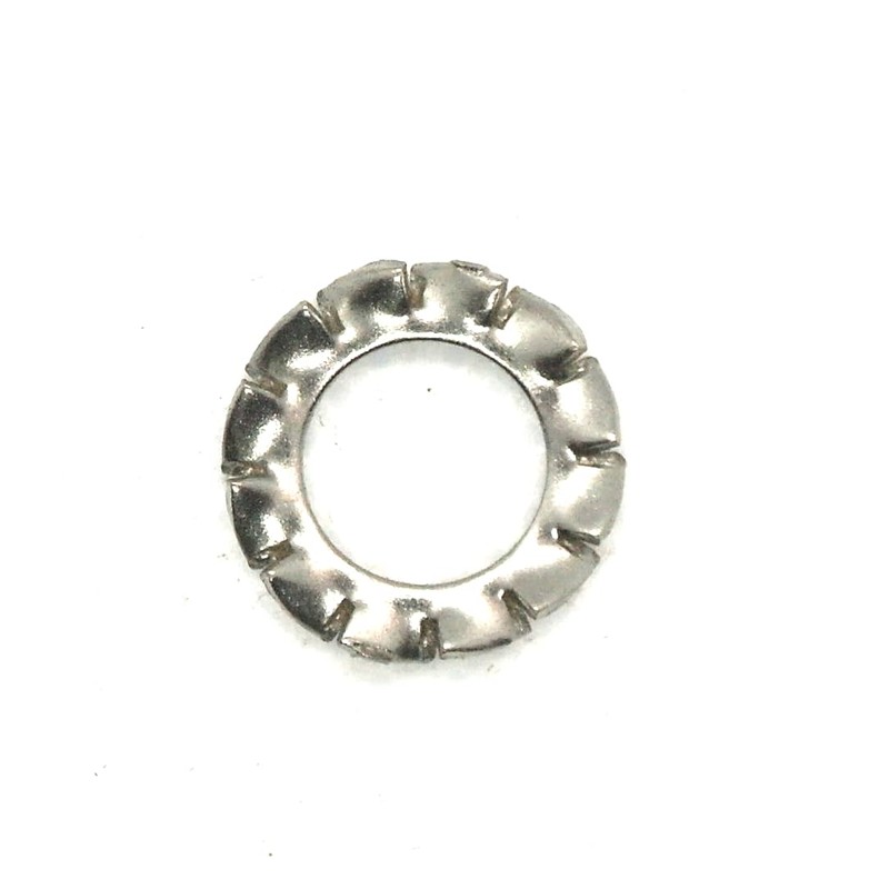 External Tooth Lock Washers A2 Stainless Steel M10, 10.5mm Inner
