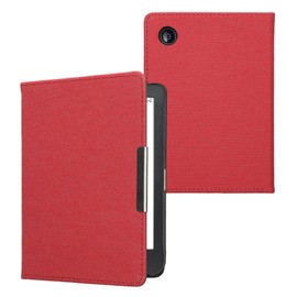 kwmobile Flip Case Compatible with Kobo Clara BW/Clara Colour/Tolino Shine (5) / Shine Colour - Protective Case e-Reader - Case eReader - Red