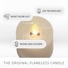 Luminara Moving Flame LED Flameless Real Wax Tealights (1.7" x