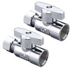 Minimprover 2 Pack Premium Brass Chrome plated 3/8" FIP Female