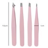 TRIXES Set of 4 Eyebrow Tweezers - Various Pointed and