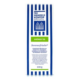High-quality green tea with lemongrass, blueberries and wild berries | summer freshness | green tea 100 g loose | the ideal summer tea | TEE HANDELSKONTOR BREMEN