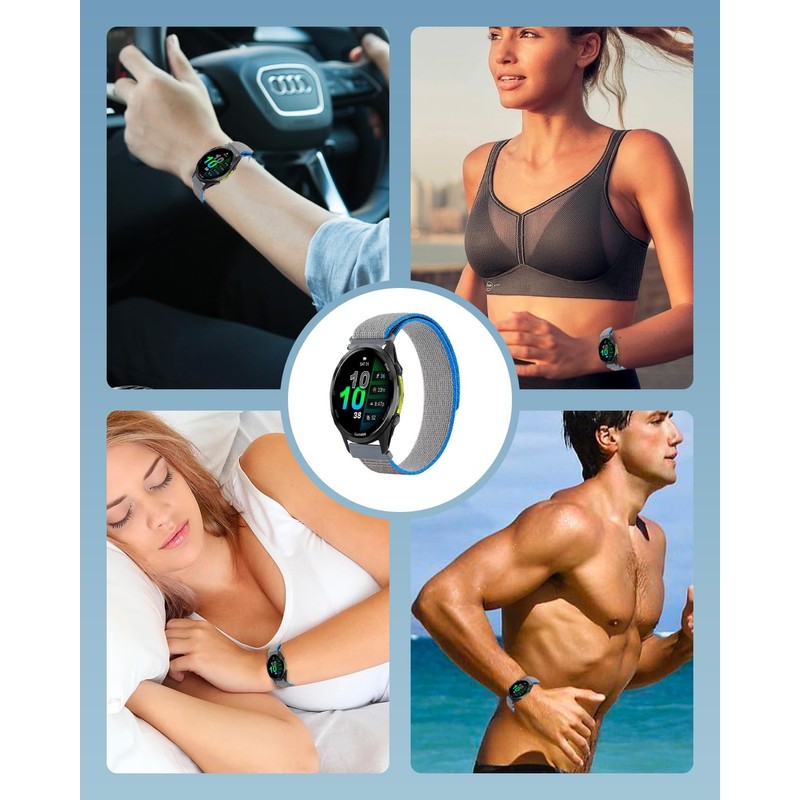 Bands for garmin Forerunner 970,Nylon Sport Wristband for garmin Forerunner