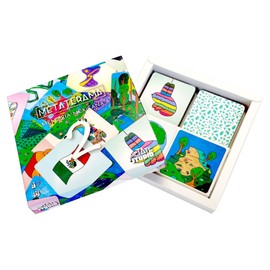 METATERAMA 2 | Juego de Memoria | Paisajes, Lugares y símbolos de México en español, náhuatl e inglés | 32 Pares