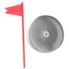 BIUDECO 1set Thickened Golf Hole Cup Flag Stainless Steel and