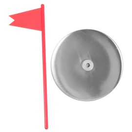 BIUDECO 1set Thickened Golf Hole Cup Flag Stainless Steel and Practice Accessory for Training Backyard Office for Golf Enthusiasts and Skill Improvement