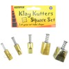 Kemper Clay Pattern Cutters -5 Pc Square Set by Kemper