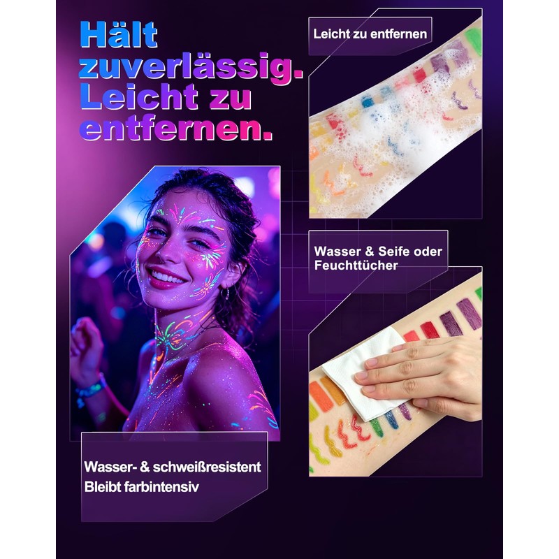 Sovano UV Makeup Pens for Face & Body 8 Double