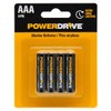 PowerDrive AAA Alkaline Battery PD4AAA 4-Pack Triple AAA Batteries
