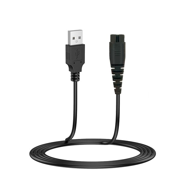 LIANSUM Cable cargador USB de 5 V compatible con Hatteker Cortapelos inalámbrico RFC-588 RFC-598 RFC-692 RFC-690 RSCX-7568 RFC-696 RSCX-9598 RFC-692 RFC-696B Cable de alimentación eléctrico de carga de 5 pies