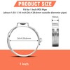 WYSIWYKA 60pcs 1 inch PEX Cinch Clamps Rings, 304 Stainless