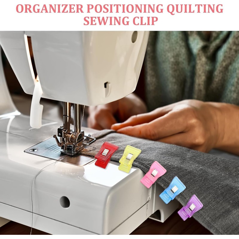 Sewing Clips, Transparent Fabric Clips, Universal Craft Quilt Hanging Large