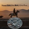LKKLUYIC American Pride Eagle Belt Buckle, Patriotic Flag Design, Western