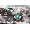 Flat Earth Necklace! Custom Made SILVER tone Space Truth Sci-fi