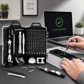 115-in-1 Precision Screwdriver Set for Electronics Repair – Magnetic Multi-Bit Tool Kit for Phones, Laptops and Small Devices
