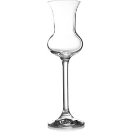 Crystalex Grappa Wine Glasses Set Of 6, Stemmed Crystal Red & White Wine Glass Set, Bohemia Crystal Lead-Free 2.87 Oz (85_ML)