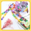 JIALEEY 100PCS Plastic Chain Links, Children's Learning Toy, Mix Color