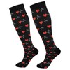 Wusikd Heartbeat Symbol Compression Socks for Women and Men Circulation
