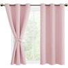 DWCN Blackout Curtains with Tiebacks for Small Window Privacy, Thermal
