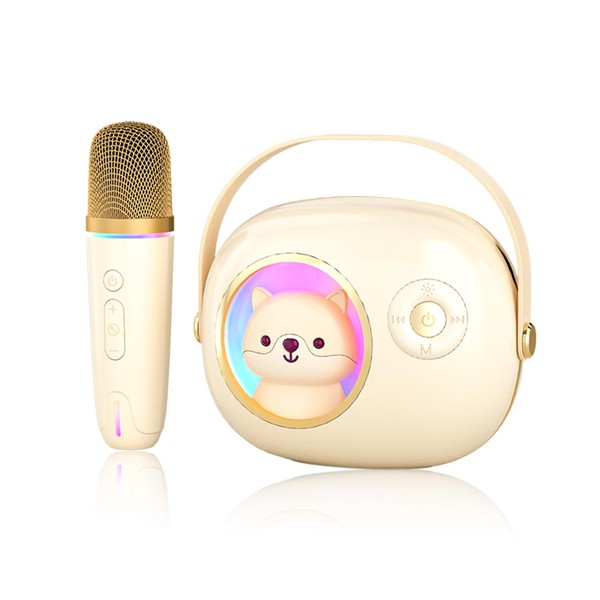 DAIDAI K9 Cute Space Bear Mini Karaoke Machine for Kid,
